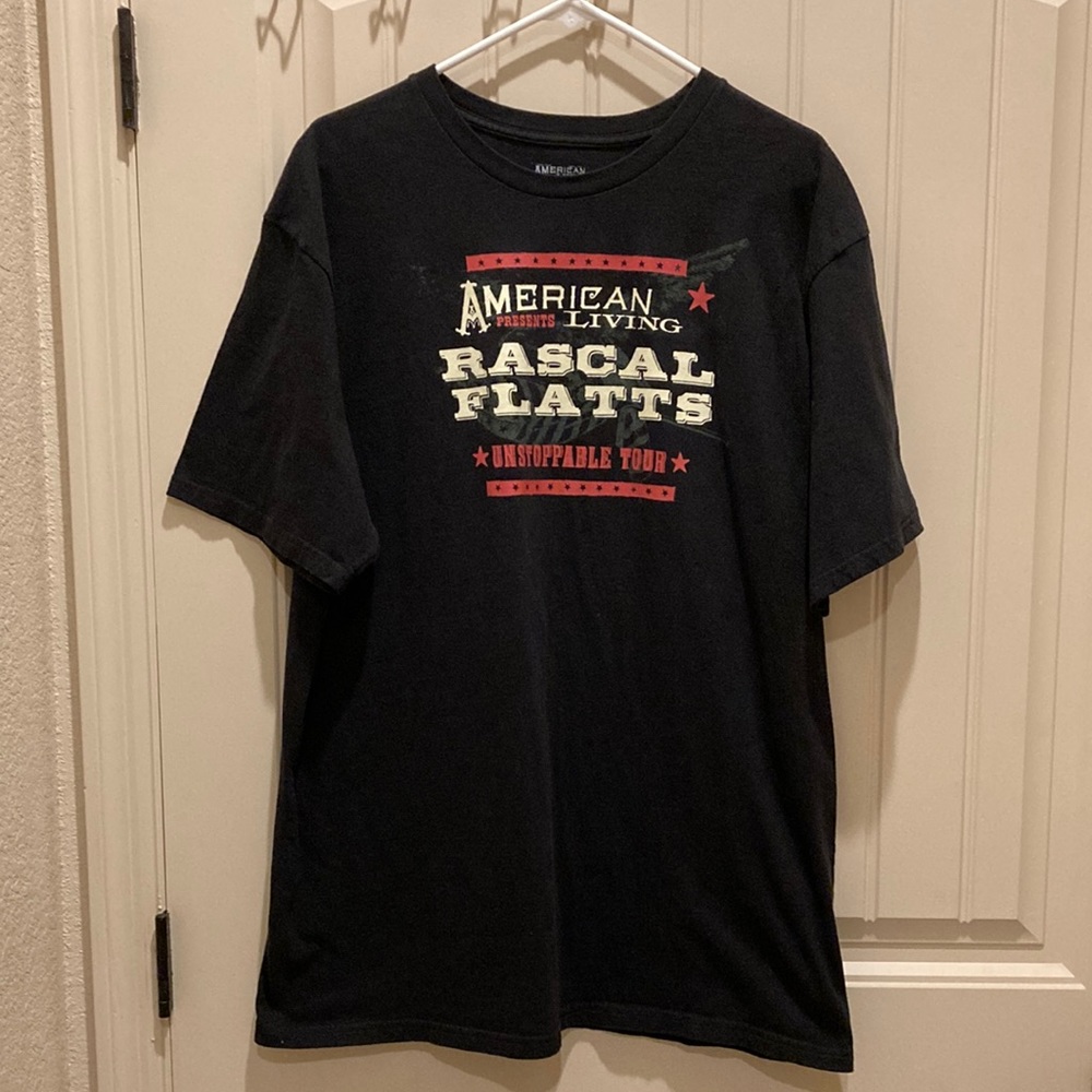 Rascal Flats 2009 Unstoppable Tour Men’s Size XL Rockabilly Black Cotton Tshirt
